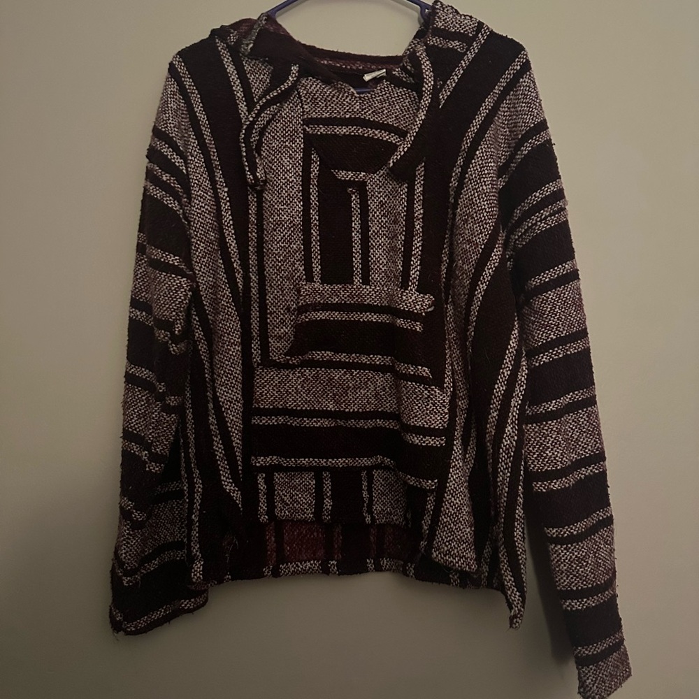 Striped Brown and Cream Women's Sweater